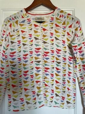 G.H. Bass and Co. Bird Print Cardigan